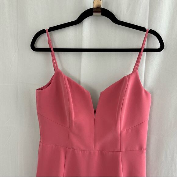 Revolve Bardot Kristen Peplum Dress in Melon Womens Size 8 - Picture 3 of 8